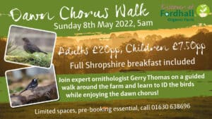 Dawn Chorus Walk & Cooked Breakfast @ Fordhall Organic Farm  | England | United Kingdom